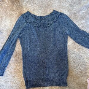 Arden B Charcoal Cowl Neck Sweater